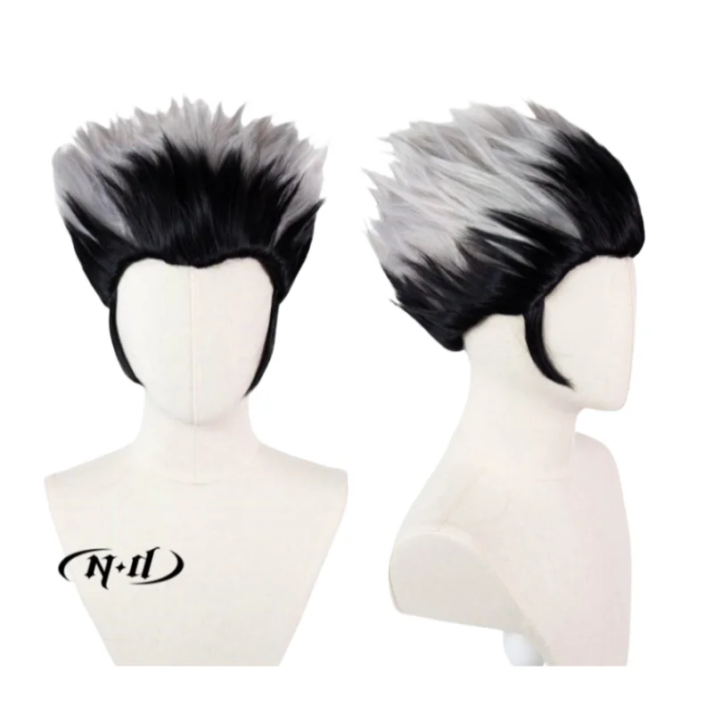 ND Kotaro Bokuto Parrucca Cosplay Parrucchino Haikyu Anime Cosplay Parrucca per capelli Resistente al calore per Comic Con Coser Costume Festa a tema