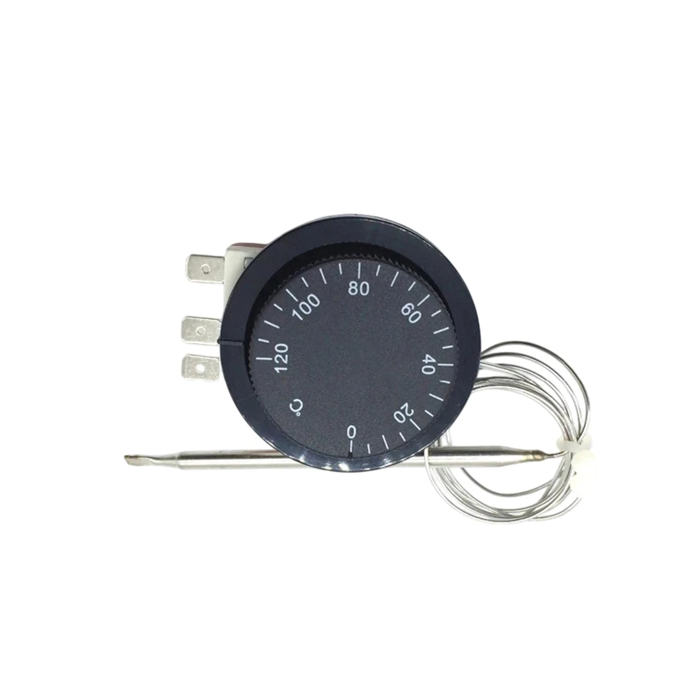 As Shown Capillary Thermostat User Operation Thermometer Overheat Protection Device 5mm Probe Diameter As Shown