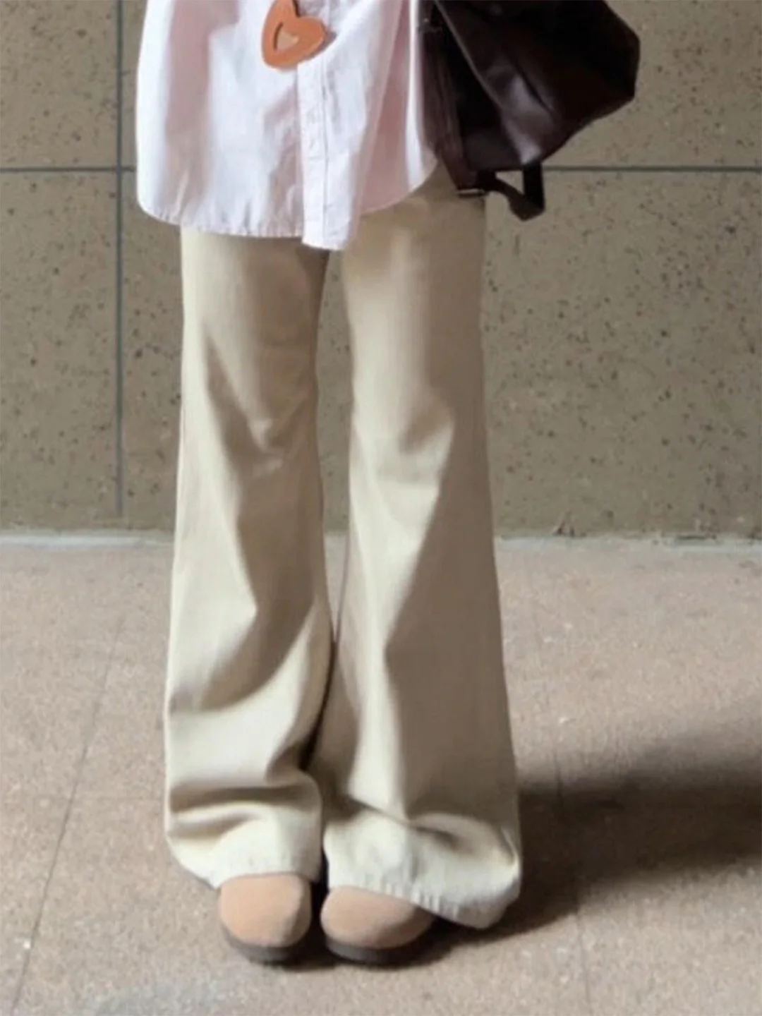 

Женские джинсы с высокой талией и прямыми штанинами цвета хаки, летние, в американском винтажном стиле, широкие, повседневные