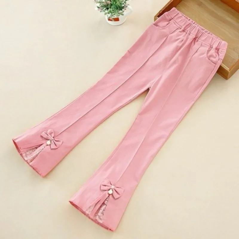 

Легкие стильные спортивные брюки-клеш для девочек с высокой талией, облегающие, весна-лето 2026