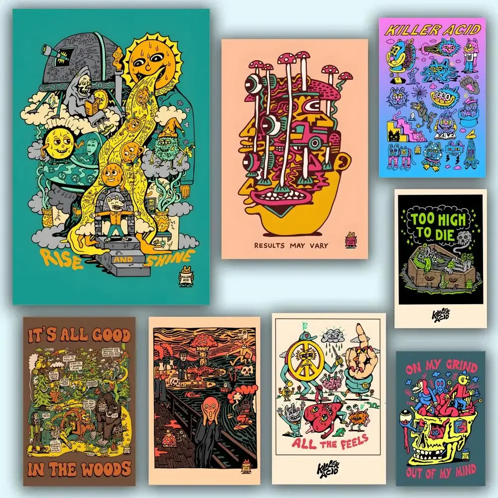 

Anime K-Killer A-Acid Poster HD Waterproof PVC Wall Art - Aesthetic Removable For Office Home Bedroom