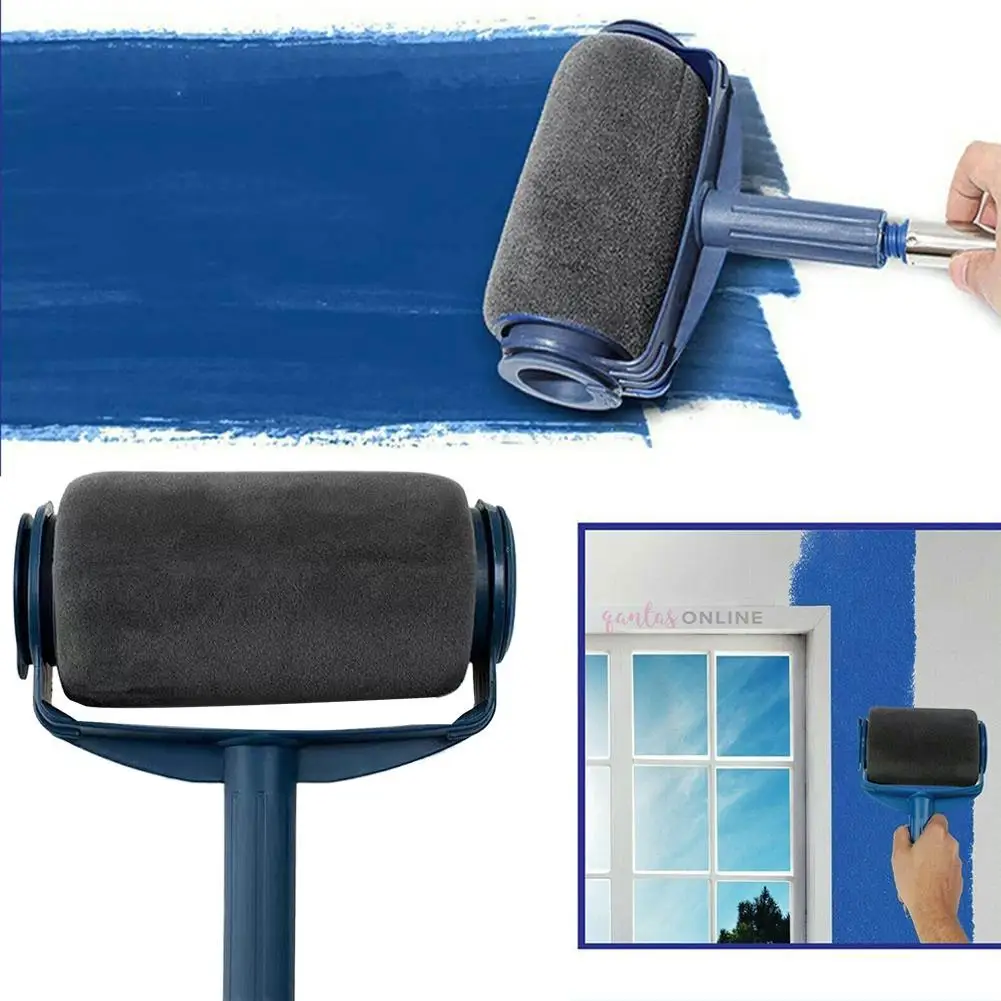 1PC spazzola a tamburo grande autoadescante per pennello da parete rullo di pittura pennello per rivestimento in spugna accessori per strumenti di costruzione