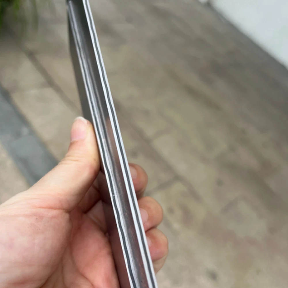 Kupfer-Damast-San-Mai-Stahlstab, 45 Lagen Cu-Mai Messerklingenrohling, vorgehärteter Edelstahl für DIY-Messerherstellung – Detail 7