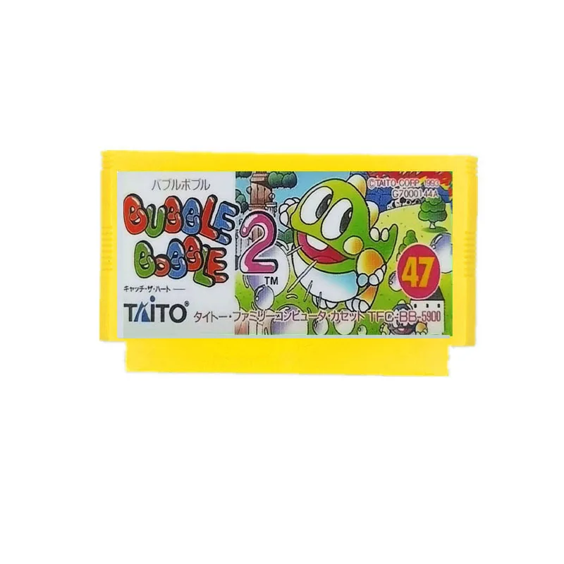 Bubble Bobble 2 y parte 2 para tarjeta de videojuego FC Console de 60 pines