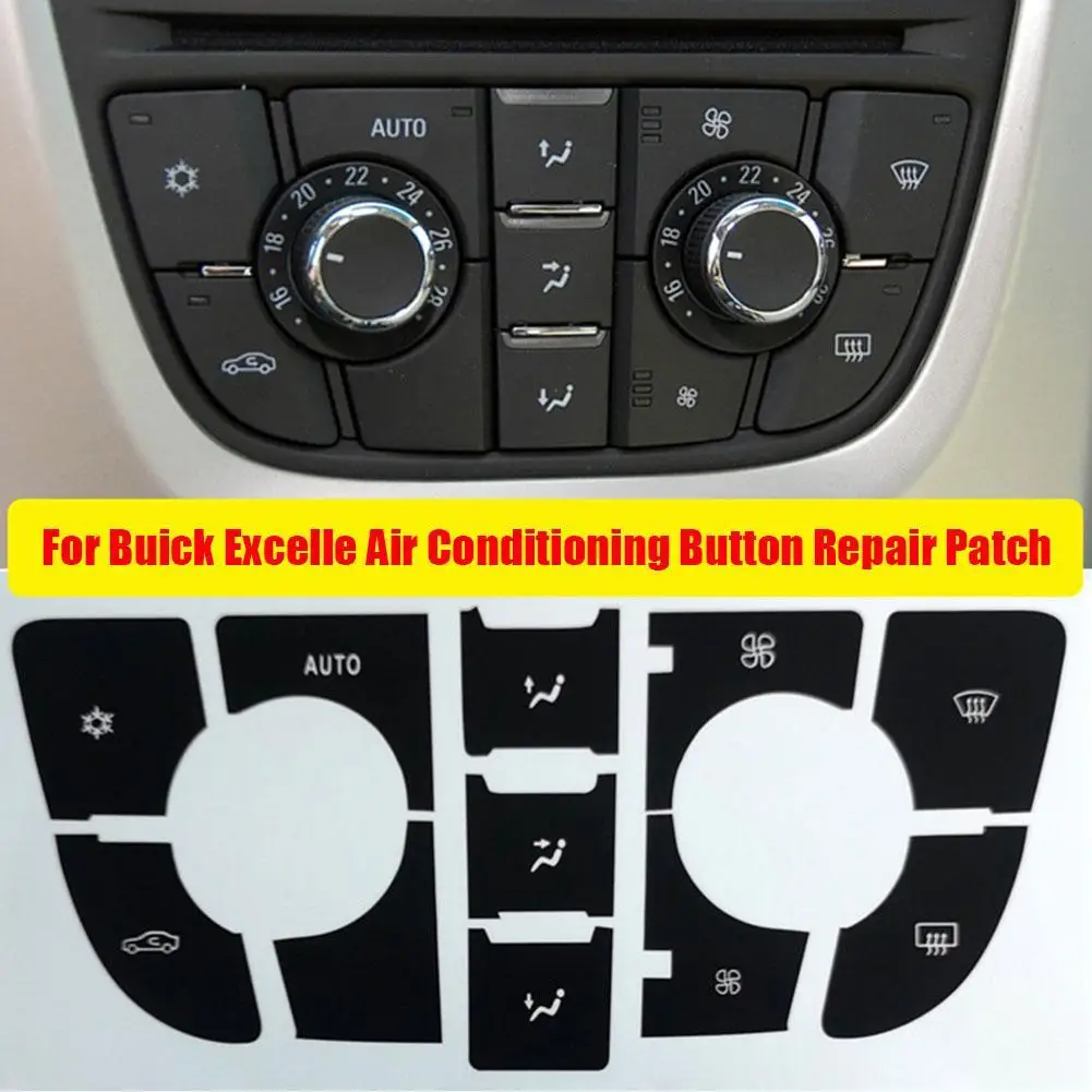 Button Sticker For Opel Astra J/ Vauxhall Astra/ Holden Astra Car Air Conditioning AC Button Repair Sticker Auto Accessories