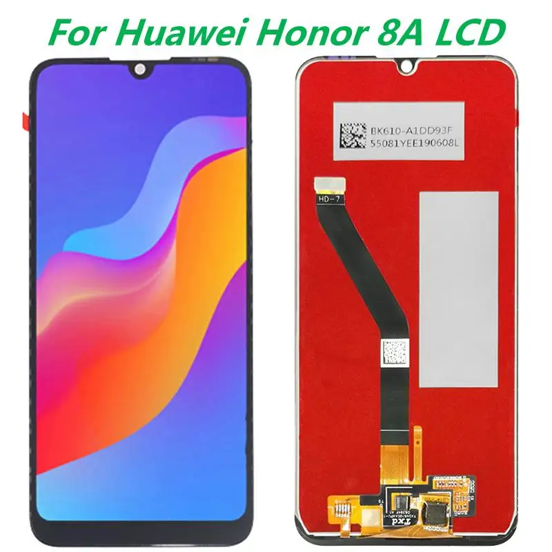 6.09  Original For Huawei Honor 8A LCD Display With Frame Huawei Y6 Prime 2019 JAT-L09 L29 LCD Display Touch Screen Digitizer