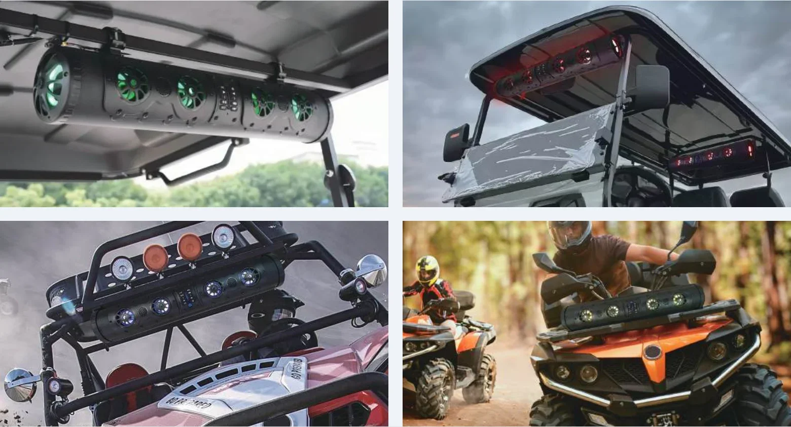 

Sound bar Outdoor Marine Speaker Bluetooth 27 Inch with Sound and Led Lights Speaker System UTV ATV Golf Cart Speaker