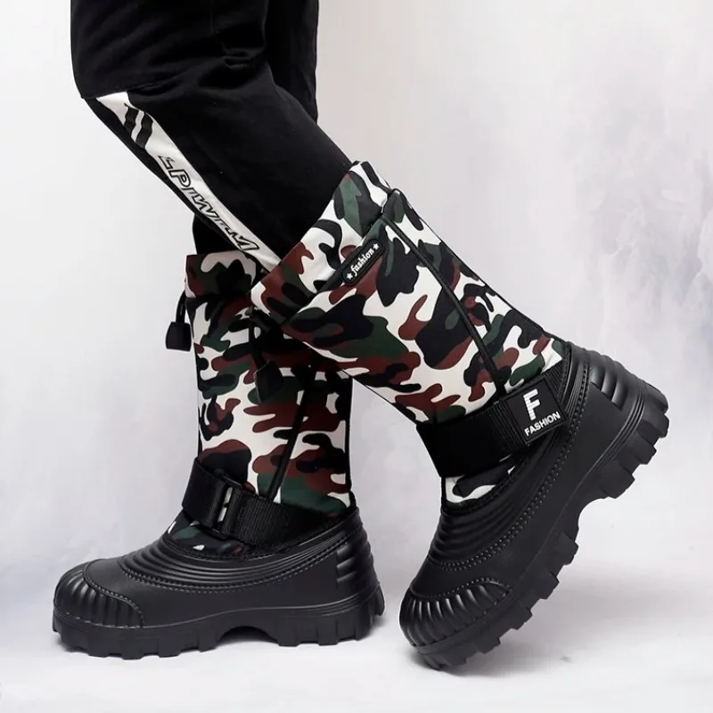 عالية الجودة الرجال أفخم حذاء الثلج عالي الرقبة دافئ مقاوم للماء الباردة برهان الرجال أحذية عالية الجودة مصمم الازياء الشتاء حذاء رجالي بوتاس Hombre #6