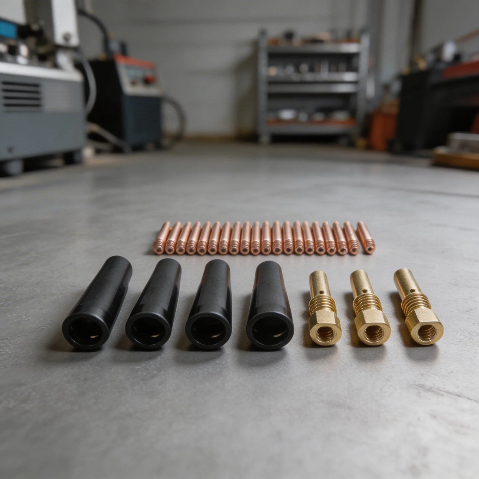 MIG Flux Core Contact Tips Kit Soldering Tasks Electrical Conductivity Heat Resistance High Strengh Material For MB-14 Torch