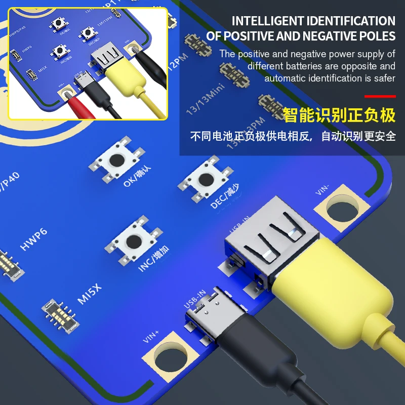 MECHANIC Battery Repair Tester R19 /Mobile Battery Detector/Mobile Battery Refix board/Support Androids And IP 11/12/13 models