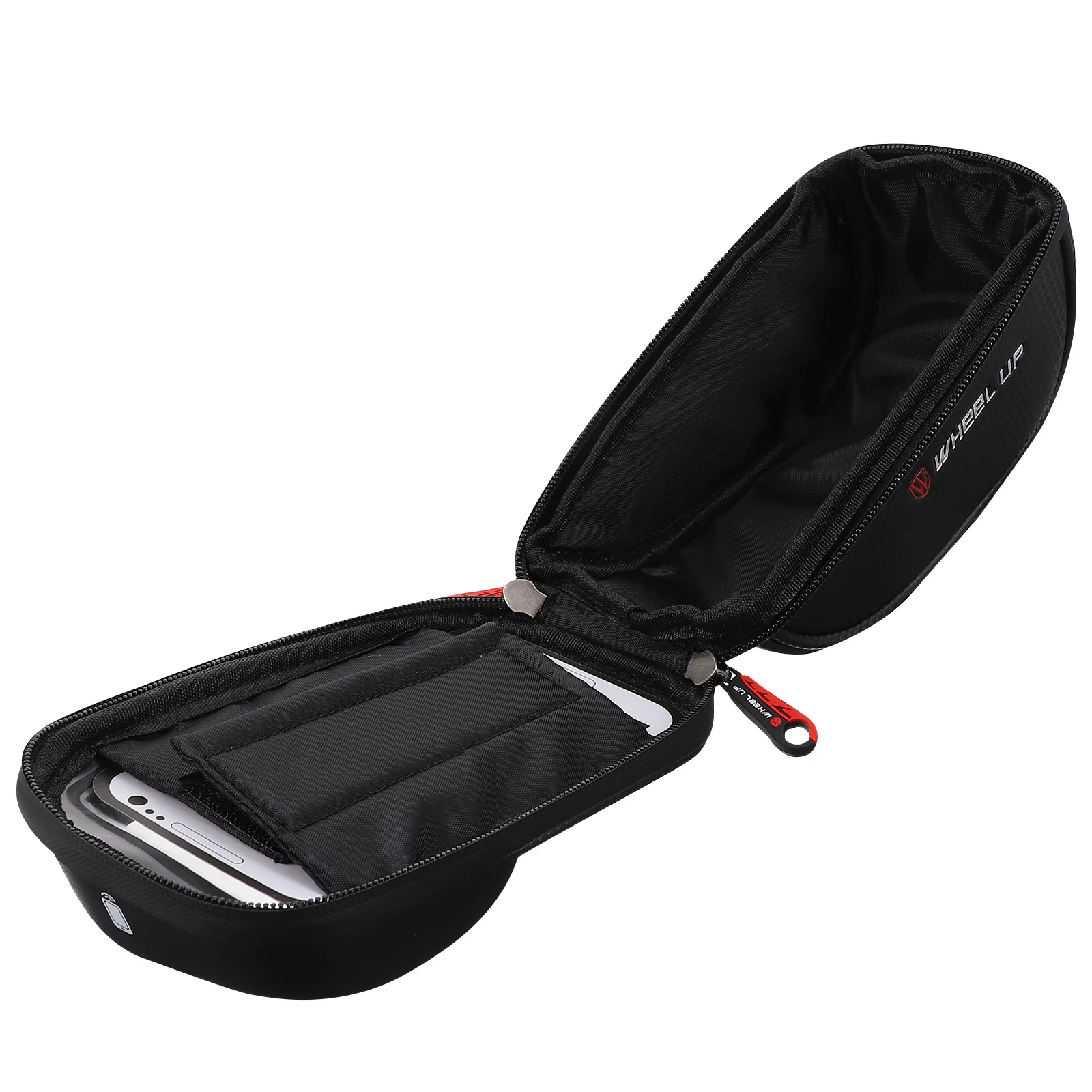 

Cycling Front Bag Waterproof Tube Bag Wear Resistant Comfortable Feel Bike Phone Holder for Light Rain Protection