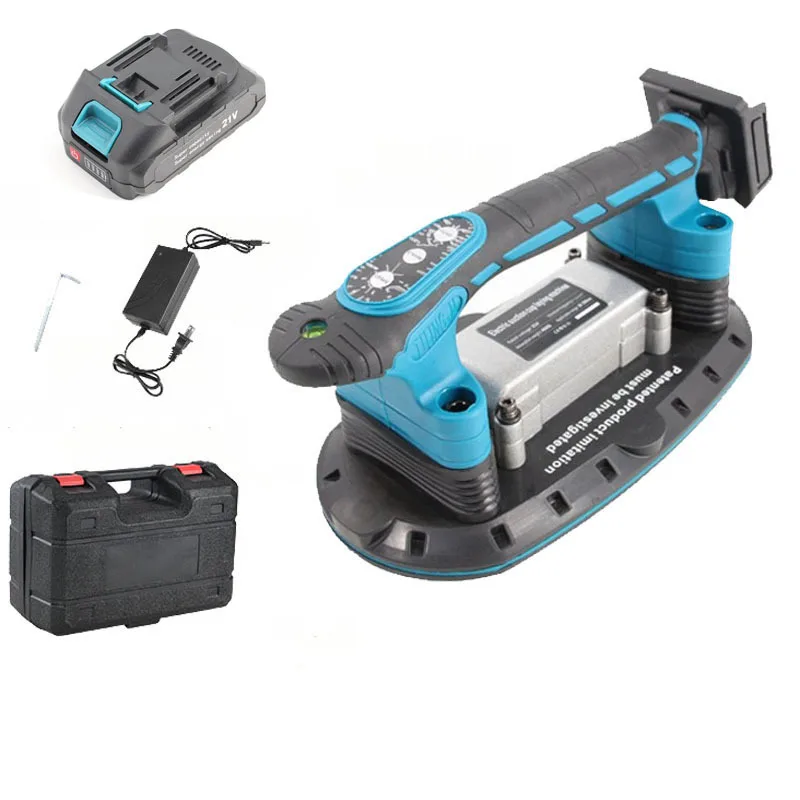 21V Electric Suction Cup Tile Tiling Machine, High Power Wall Floor Dual-purpose Brick Laying Tool