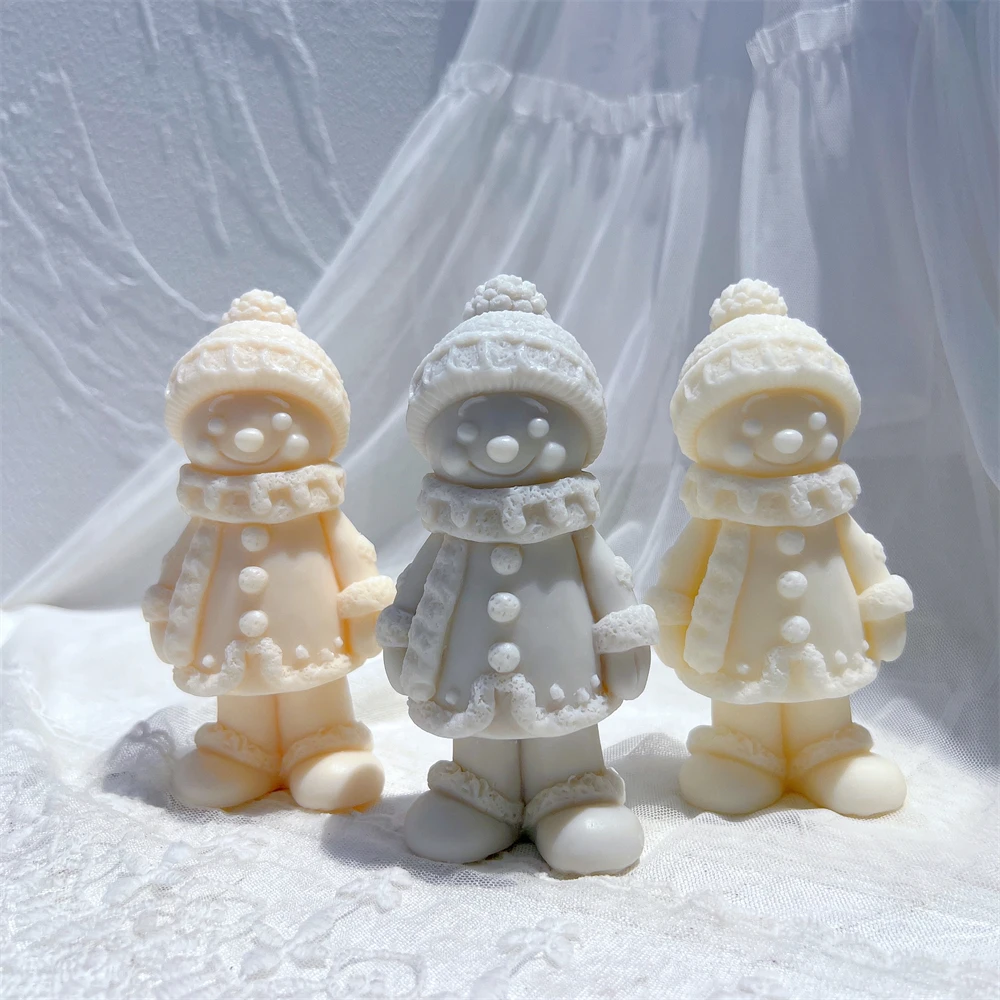 Lebkuchen Schneemann Silikon Kerze Form Weihnachten Lebkuchen Mann Silikon Form Weihnachten Design Soja Wachs Silikon Form