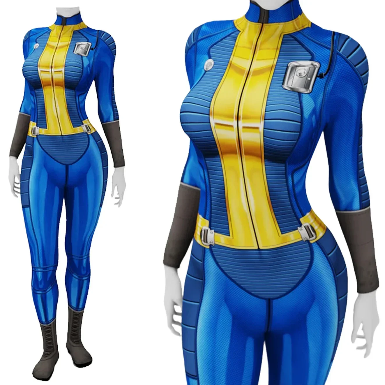 

Game Fall Out 4 Girls Cosplay Superhero Spandex Disfraces Para Woman Bodysuits Zentai Outfits Halloween Costume Female