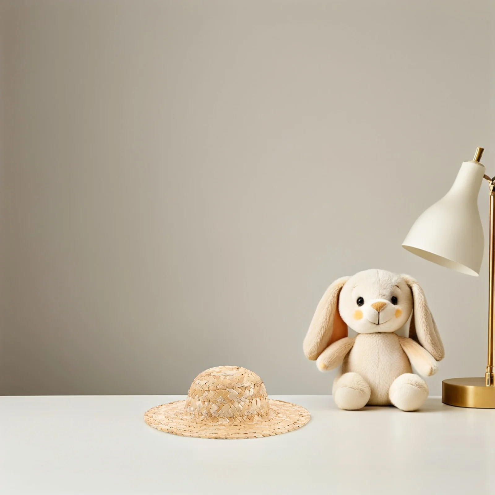 2 szt. Miniaturowe kapelusze słomkowe - naturalne kapelusze tkane ręcznie do dekoracji domku dla lalek DIY, kreatywne ozdoby świąteczne, mała meksykańska fiesta