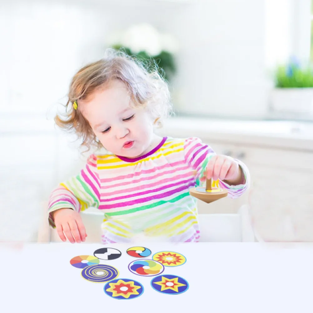 

2 комплекта деревянных гироскопов для детей, красочные волчки, игры для рисования своими руками, чулок, сувениры для вечеринок, коллекция деревянных топов