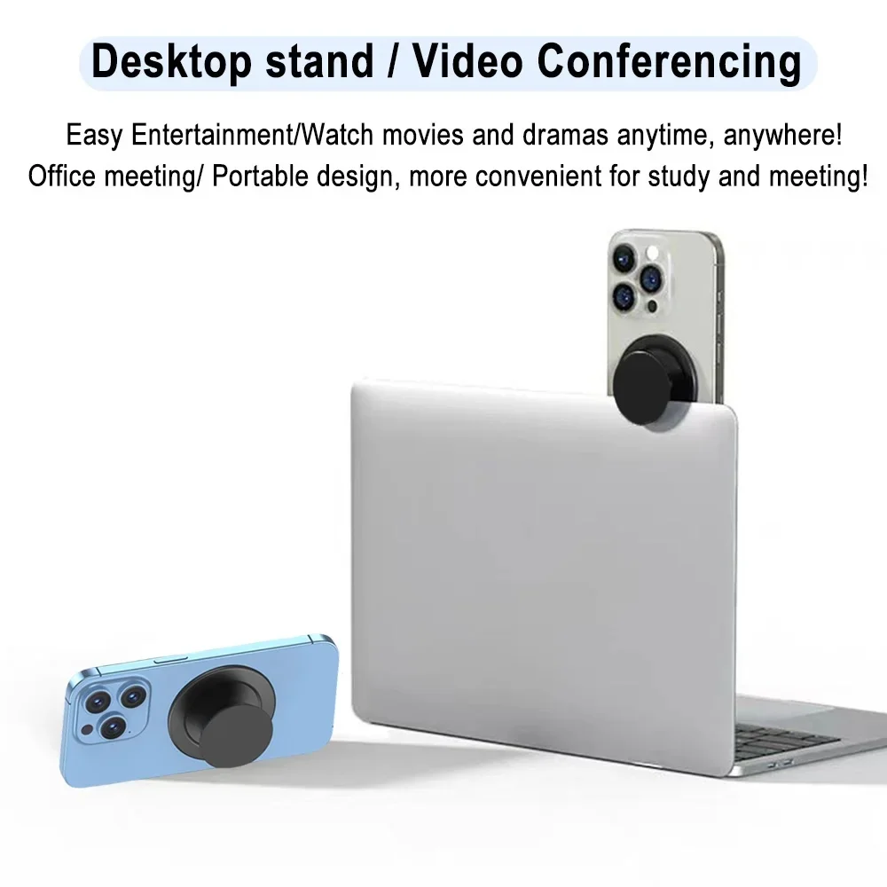 Supporto magnetico pieghevole per presa per telefono cellulare Supporto tascabile per Magsafe IPhone Mac Samsung Supporto espandibile per dito con anello sicuro