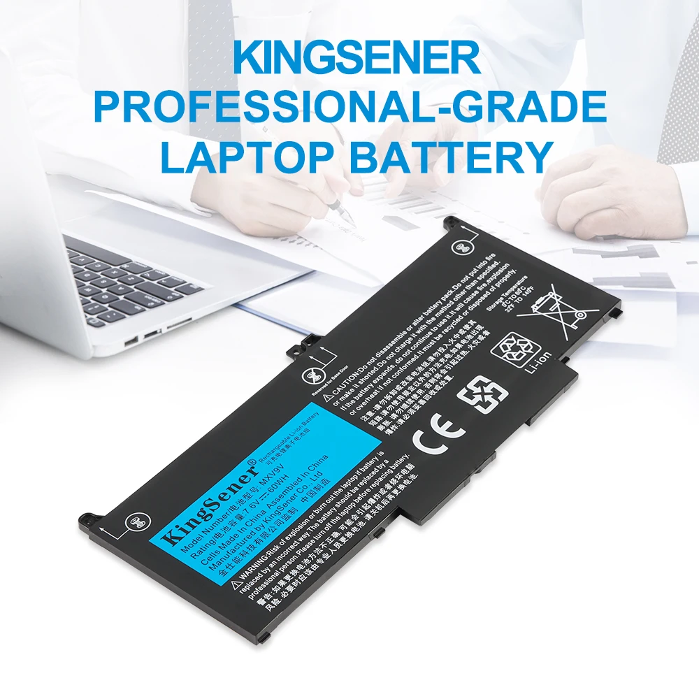 KingSener 7,6 V 60WH MXV9V Laptop Akku Für DELL Latitude 7300 7400 5300 5310 5300 5310 2-in-1 Serie 5VC2M 05VC2M 829MX 0829MX – Detail 1