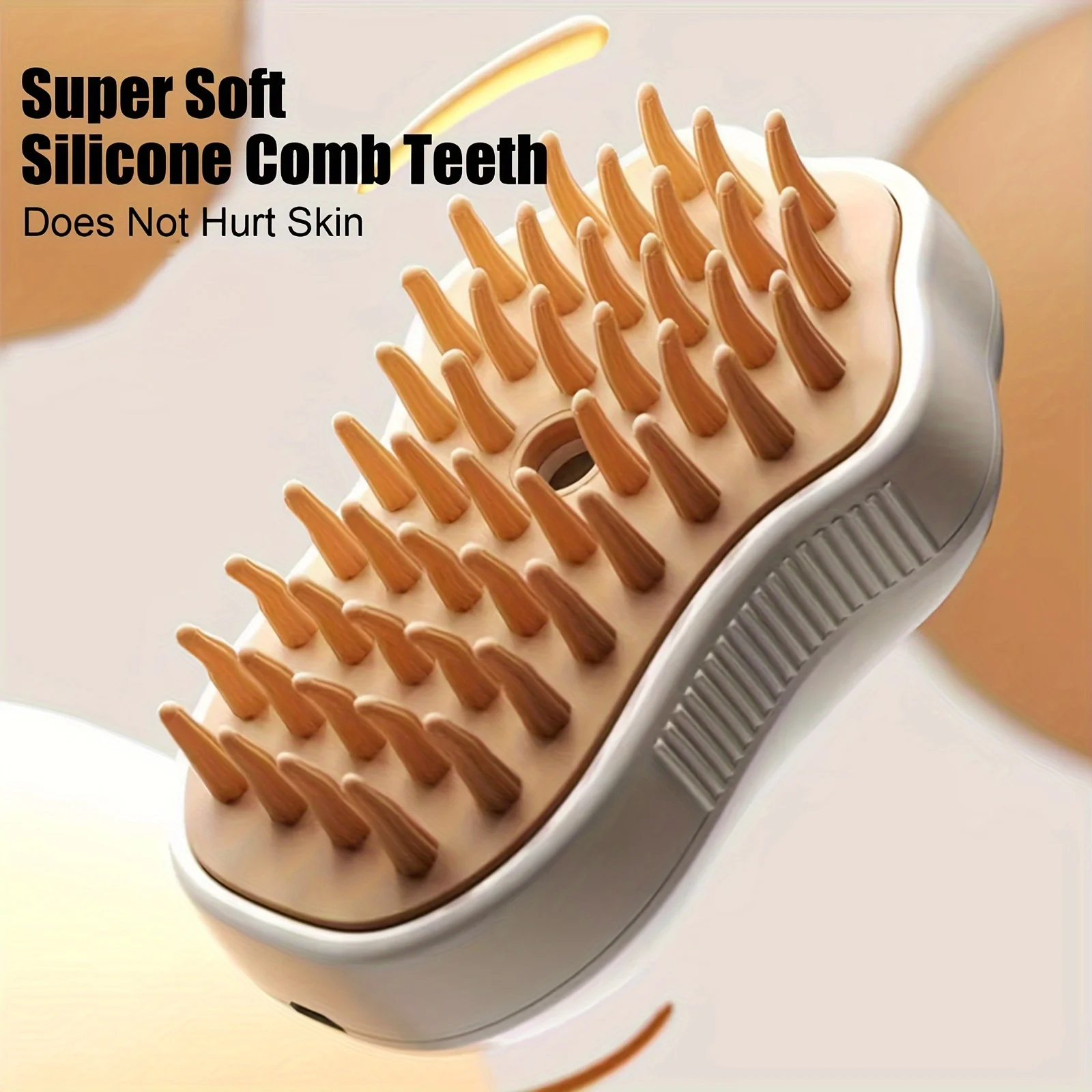 Cat Steam Brush, 3 in 1 Cat Steam Brush Cleaner, Silicone Massage Grooming Brush, Pet Hair Cleaning Brush Comb for Cats and Dogs