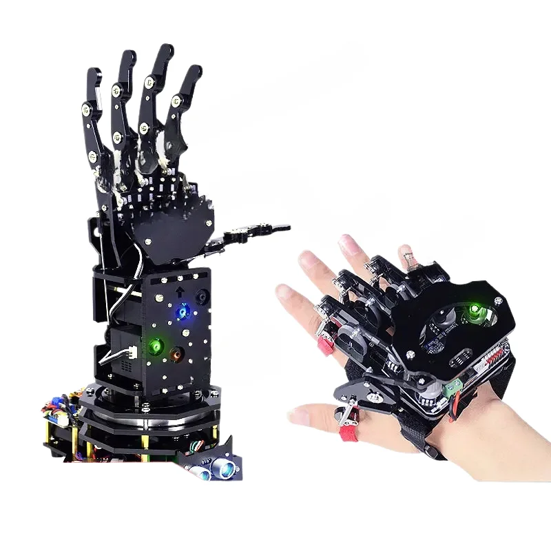 Bionic Mechanical Somatosensory Gloves Control Arm Robot Education Teaching Display Kit