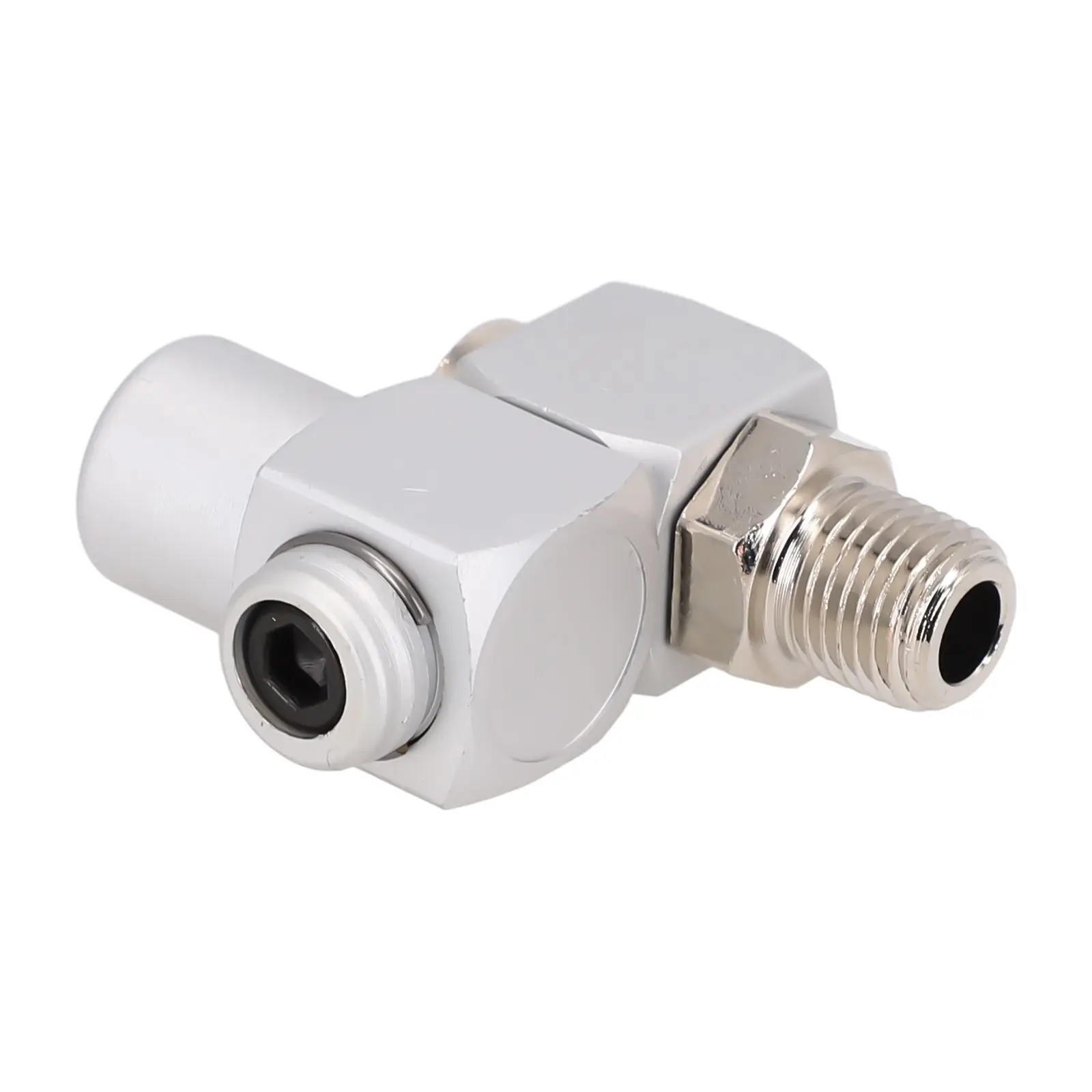 12.5mm 360 Swivel Air Hose Connector Adapter Pneumatic Part Adapter Flow Aluminum Alloy Tool Used For Compressor Car