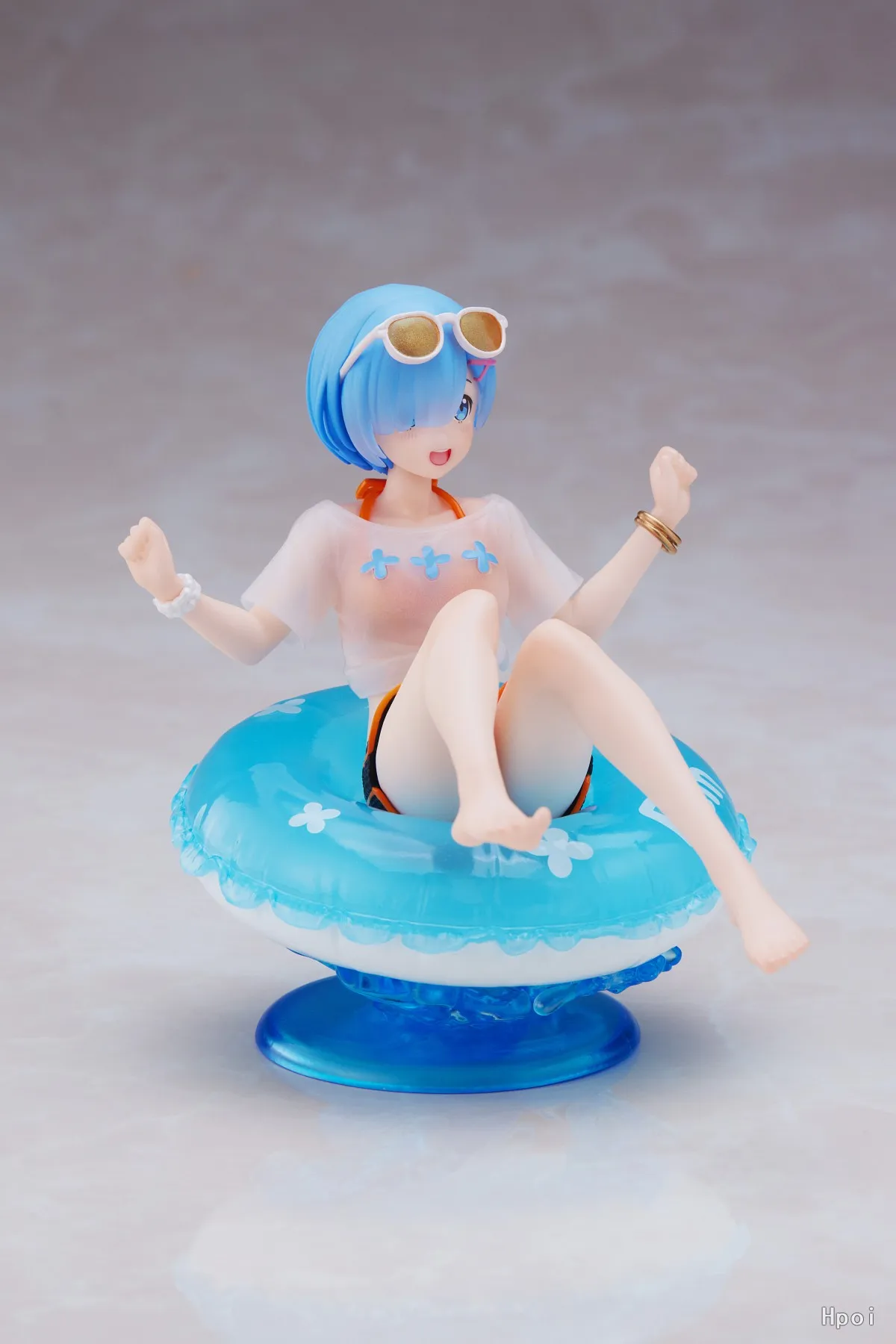 10CM Rem Figure Sexy Swimming Ring Swimsuit Re:Life In A Different World From Zero Action Figure Anime Model Toy Doll PVC