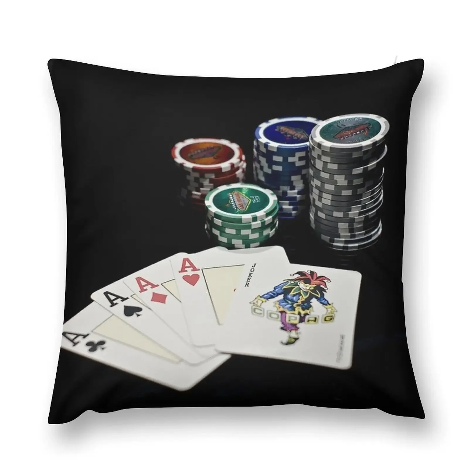 

Poker Night Throw Pillow Pillow Decor Decorative Pillow Covers For Sofa