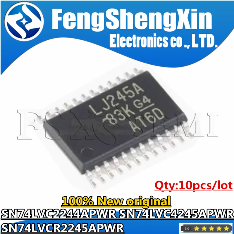 10pcs New SN74LVC2244APWR SN74LVC4245APWR SN74LVCR2245APWR LE244A LJ245A LER245A 74LVC2244 74LVC4245A TSSOP Chips