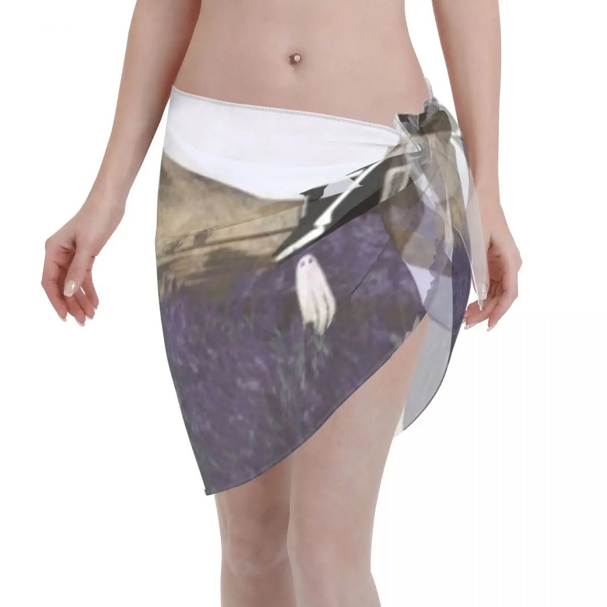 

Promotion Lavender Fields Women's Beach Wrap SkirtTropical Getaway Cover Up Sarong