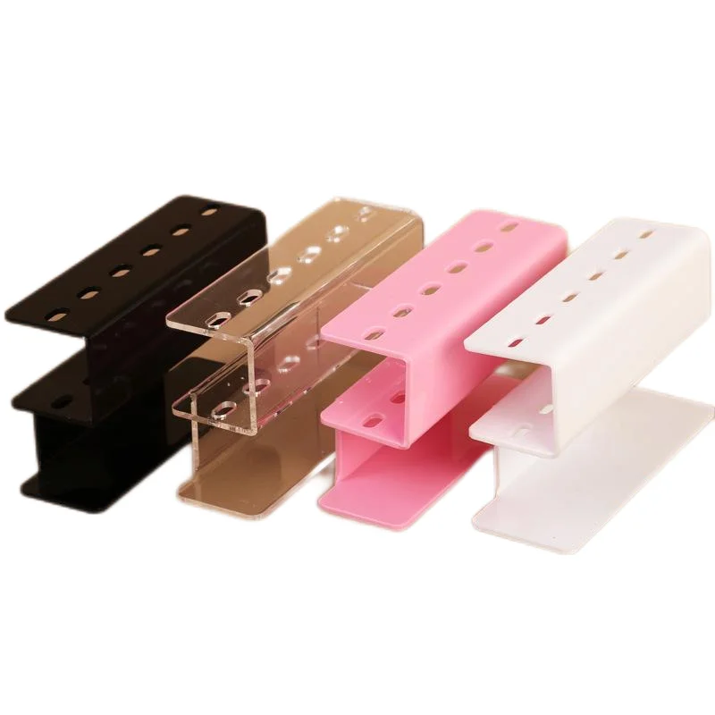 مجموعة حامل تخزين ملقط الرموش من الأكريليك مكونة من 6 أدوات مكياج متينة مع رف حامل مريح لوصلات الرموش #4