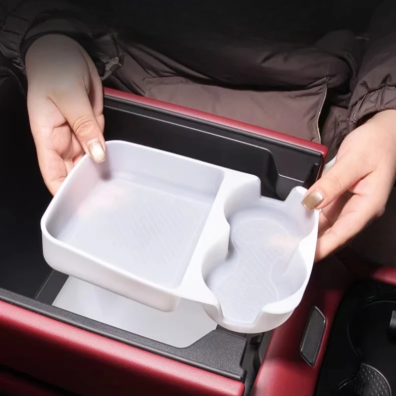 

For GWM Tank 400 Hi4T/Z 2026 Center Console Refrigerator Silicone Pad Anti-shock Anti-slip Protective Mat Interior Accessories