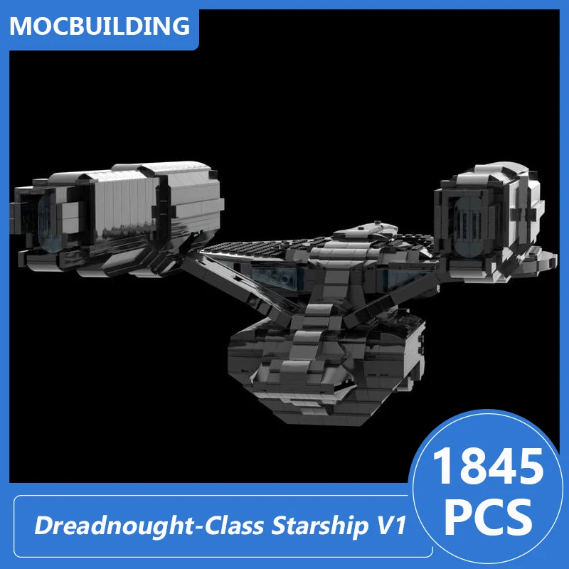 Dreadnought-Class Starship V1 Model Moc Building Blocks Diy Assemble Bricks Educational Creative Collection Toys Gifts 1845PCS