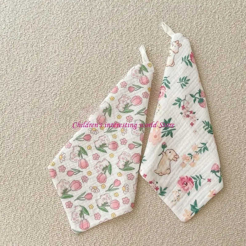 

Newborn Washcloth Multipattern Design Baby Wash Cloth Cotton 4 Layer Baby Square Wipes Cotton Towel for Newborn Babies 425F