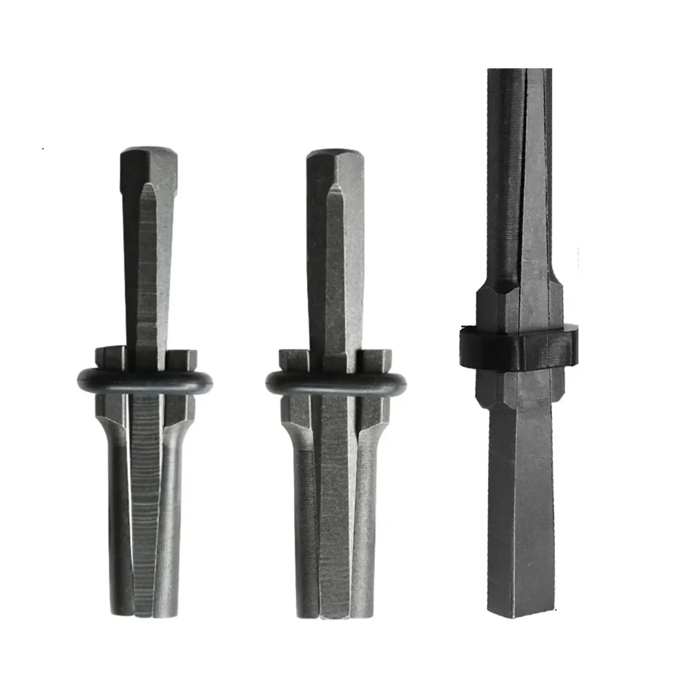 

3pcs Stone Splitting Wedges Concrete Rock Stone Splitter For Stone Rock Granite 16 18 23mm Metal P-lug Wedges Chisels Hand Tools