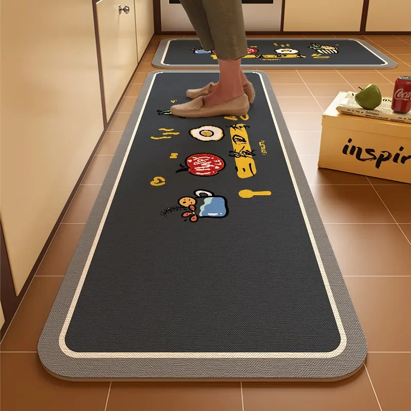 Corridor Rug Cartoon Restaurant Kitchen, Laundry Room, Stain-Resistant And Easy To Clean, Entrance Floor Mat, Home Decor