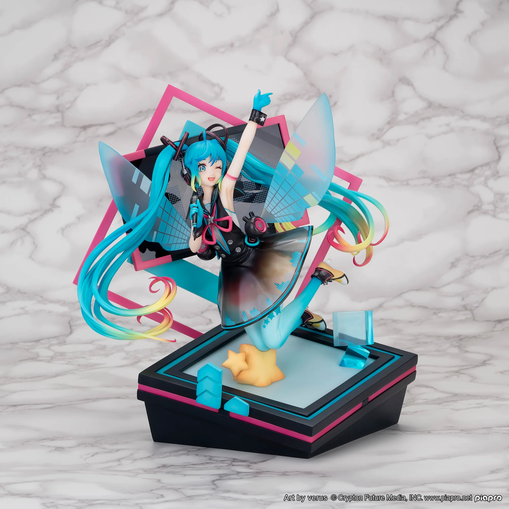 Stock Original Genuine Hatsune Miku APEX TOYS Pick Me Up Piapro Characters 24CM PVC Action Anime Figure Model Toys Doll Gift