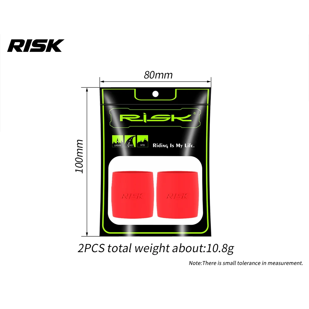 2pcs/bag RISK Road Bike Elasticity Handlebar Strap Bar Tape Fixed Ring Sleeve Loops Silicone Band view 4