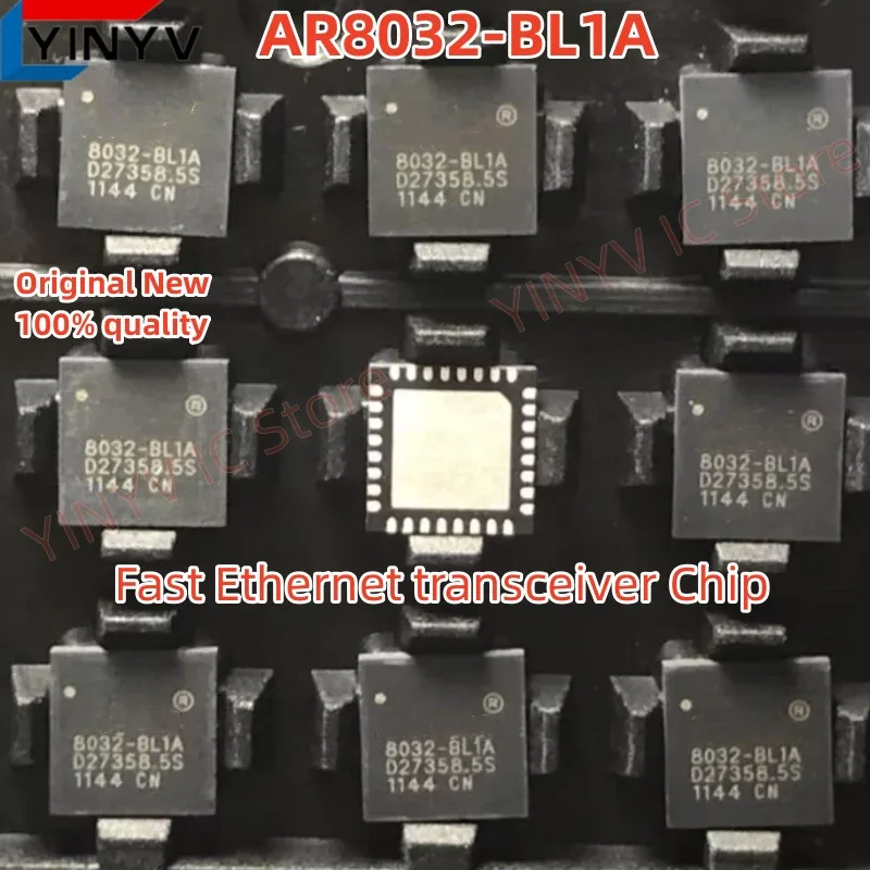 5-20Pcs AR8032-BL1A 8032-BL1A AR8032-BL1A-R AR8032-B AR8032 QFN32 Fast Ethernet transceiver Chip  Original New 100% quality