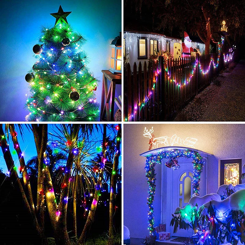 USB Outdoor Christmas Decorative LED Light RGB IC WS2812B Bluetooth APP Outdoor Decoration Christmas Wreath