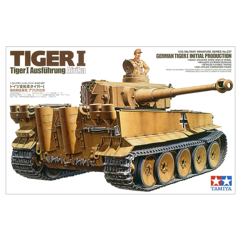 TAMIYA Assembled Tank Model Kit 35227 Tiger Tank Early Production 1/35