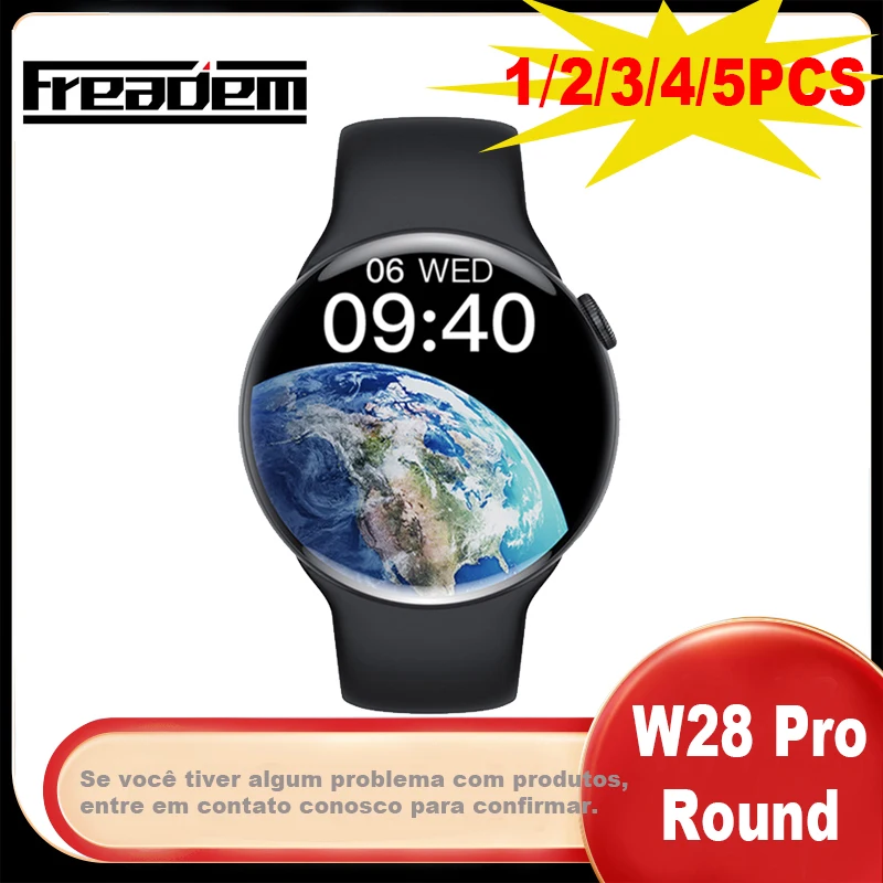 

2023 Round Screen W28 PRO Round Smart Watch for Men Women 1.5inch NFC Siri BT Call Watch 8Pro Smart Watch