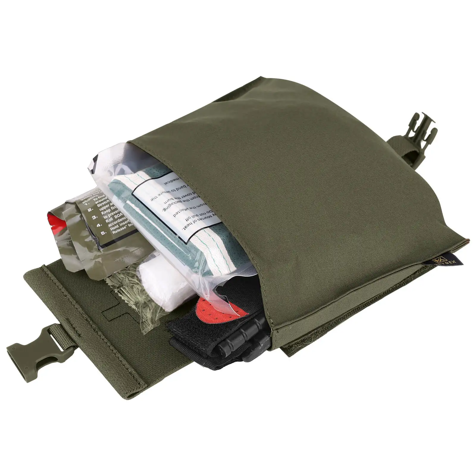 KRYDEX Tactical Stretch Blow Out Medical Pouch Rip Away EMT Pouch MOLLE & Belt IFAK Pouch Outdoor Hunting Accessories