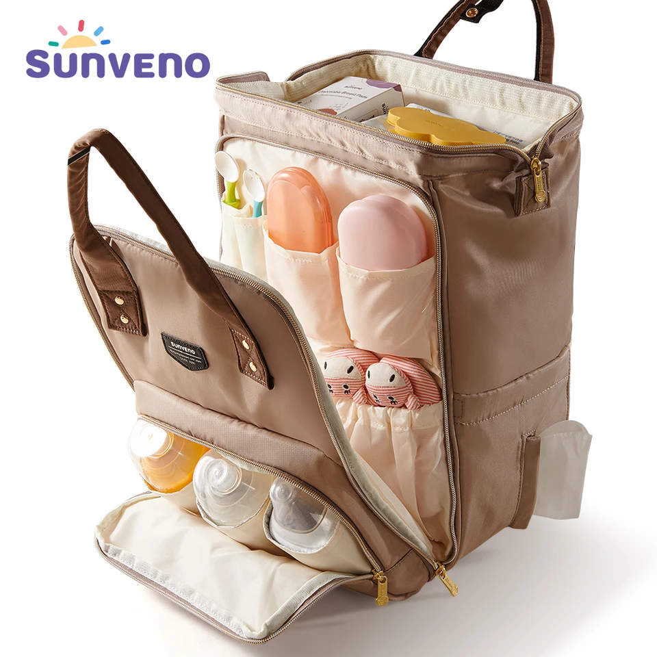 Sunveno Large Capacity Waterproof Diaper Backpack