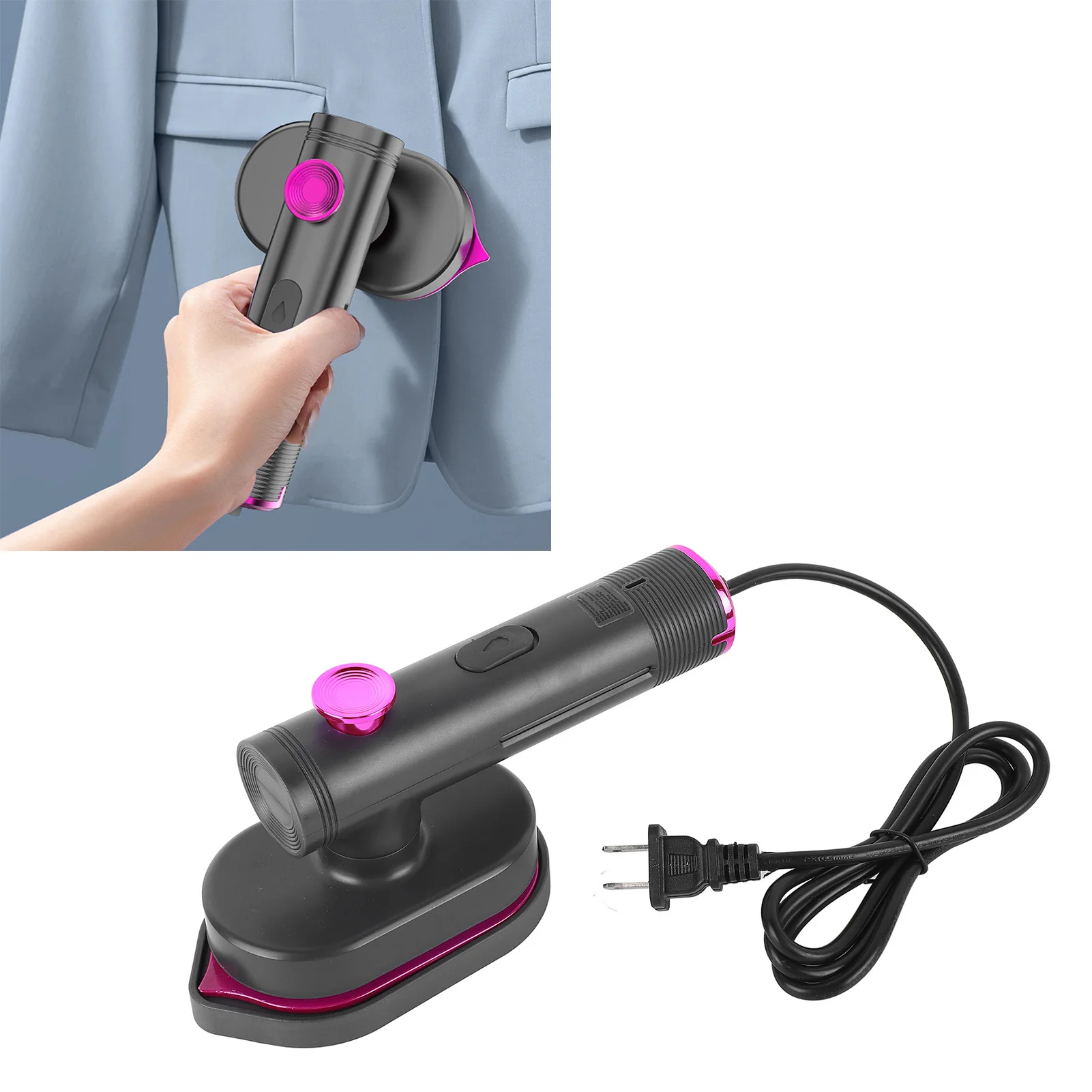 

Портативный ручной отпариватель для одежды — 2 режима, быстрый нагрев, мини-утюг для путешествий с 180 ° Вращающаяся ручка, быстрый съемник морщин