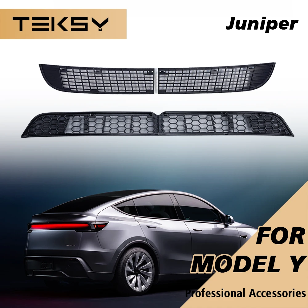 TEKSY For Tesla Model YL Y L / Y 2026  Juniper Inner Vent Grille Lower Bumper Anti Insect Net Air Inlet Anti Dust Proof Cover