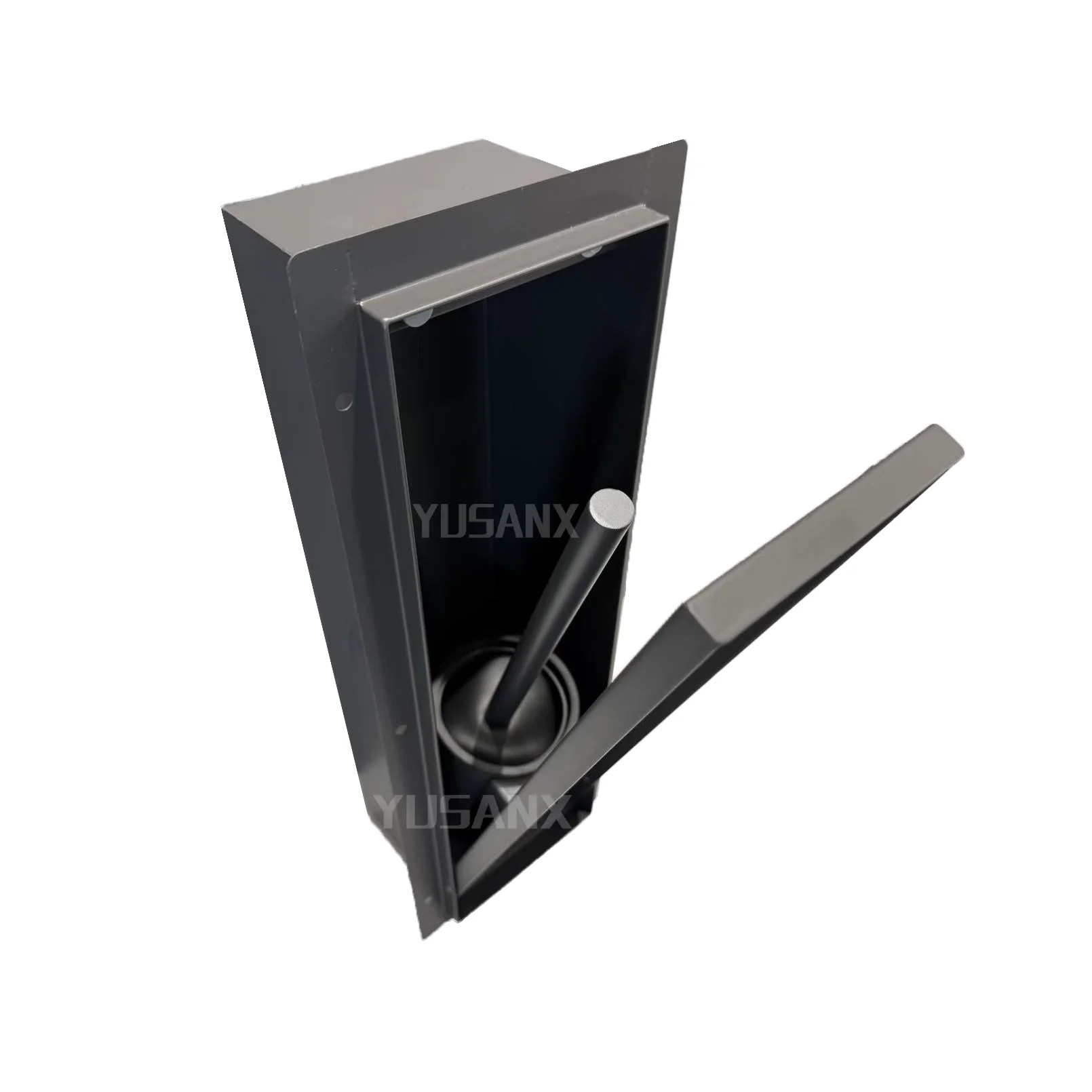 Modern Tileable 304 Stainless Steel Hidden Toilet Brush Recessed Niche Toilet Brush Holder Insert Tiles Concealed Bathroom Niche