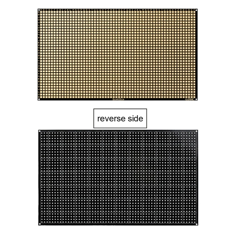 مرنة مزدوجة الجانب PCB FR4 6x8 سنتيمتر 0.4 مللي متر لوحة عالمية مع ثقوب مجلس 2.54 الملعب النماذج المصفوفات ورق الطباعة المجلس