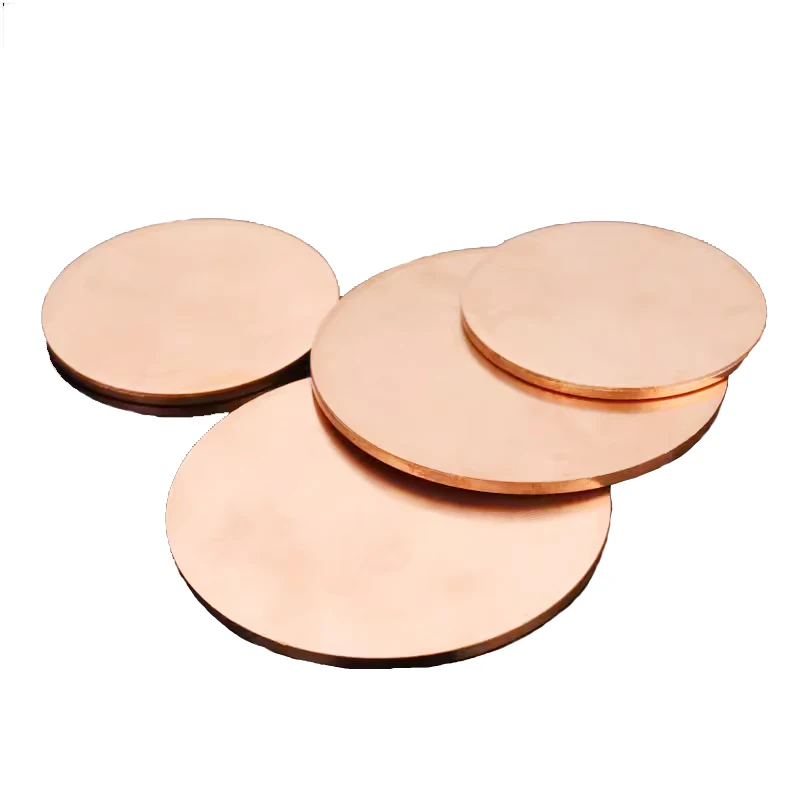 T2 Copper Disc Round Sheet Diameter 10~200mm Copper Sheet  Plate Thickness 0.1/0.2/0.3/0.5/0.6/0.8/1/1.5/2/2.5/3mm Customizable