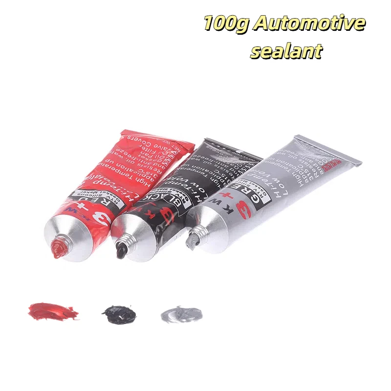 100g Car Sealant RTV Silicone Gasket Maker 3+3 Black Hi-Temp Sealant Oil Resistant For Engines Automotive Sealant