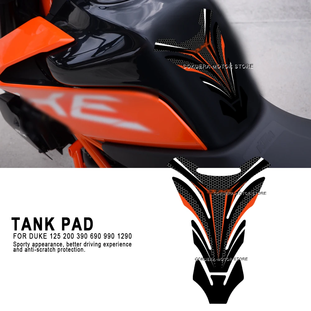 

For KTM Duke 125 200 390 690 990 1290 Motorcycle Accessories Fuel Tank Pad Anti Slip Side Knee Grip Decal Sticker Pad